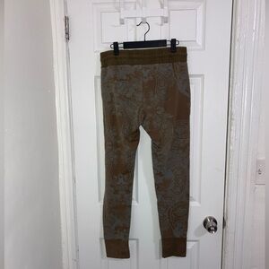 We The Free Olive Brown Paisley‎ Jogger Pants